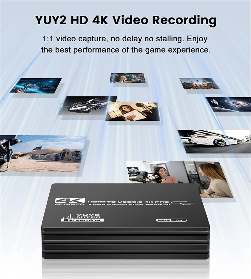 Video Capture Card Navceker 4K Pro USB 3.0 Video Capture Card HDMI-compatible 1080P 60fps HD Video Recorder Grabber For OBS Capturing Game Live