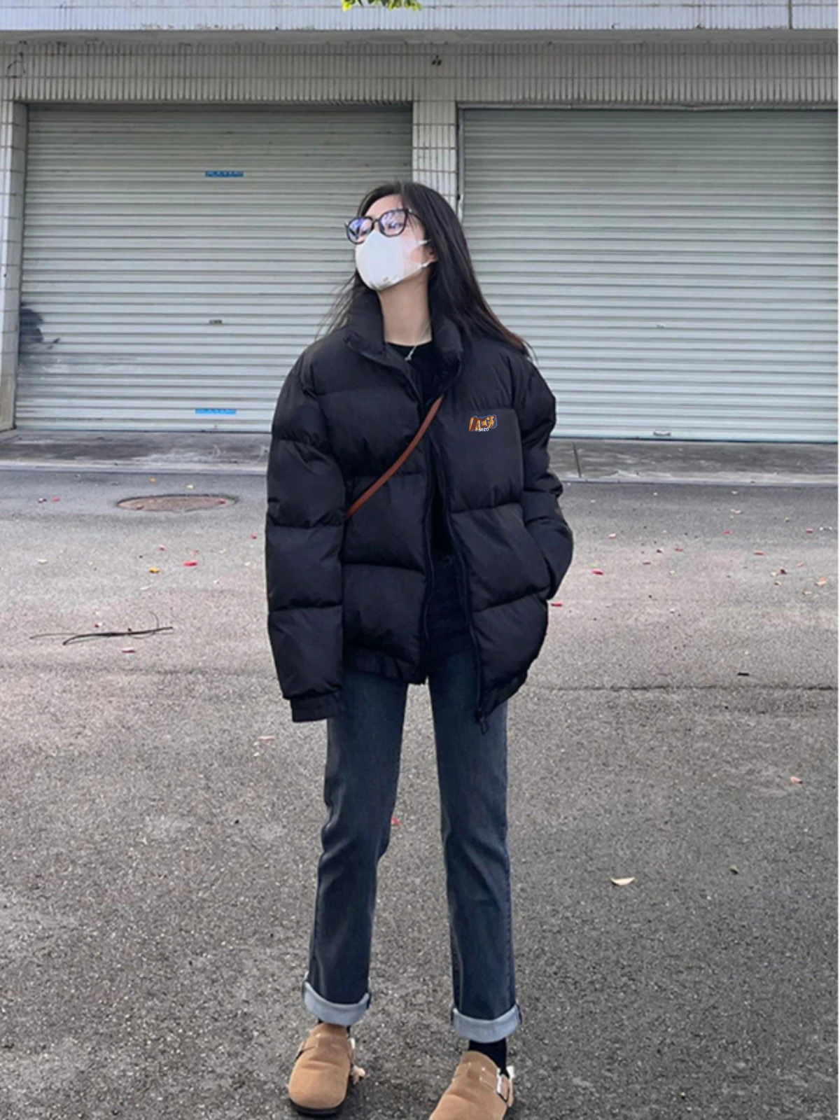 다운패딩 여성을위한 고급 슈퍼 멋진면 패딩 재킷 겨울 2023 새로운 한국 시리즈 두껍게 된면 패딩 재킷 다운 코트 따뜻한면 재킷