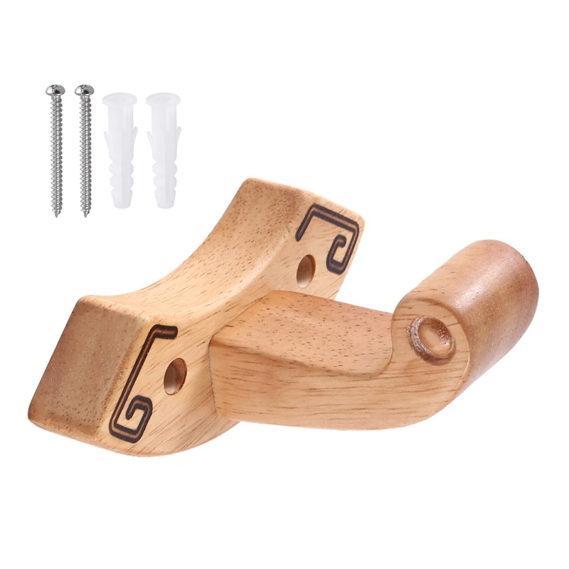 

Guzheng Wall Mount Hook Hanger Wooden No Punching Hanger Guzheng Stand Accessories