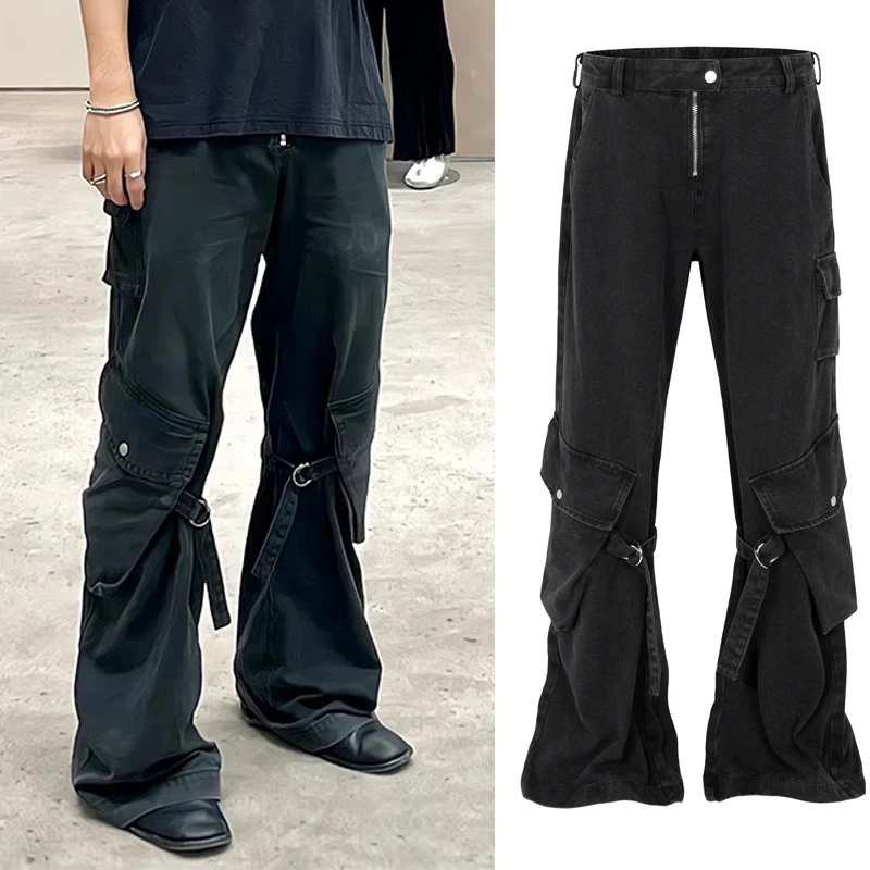 

VFIVE UNFOUR HipHop Streetwear Cargo Pants Multi Pockets Joggers Pants 2023 Men Harajuku Trousers Cargo Pant