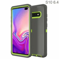 Defend Shockproof Heavy Duty Armor Case Cover for Galaxy S10E (Deep Gray)