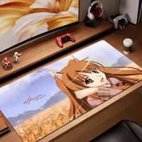 Holo (Spice & Wolf) mouse pad mats 800x300x3mm Computer mouse mat gaming accessories mousepad Customized keyboard games pc gamer