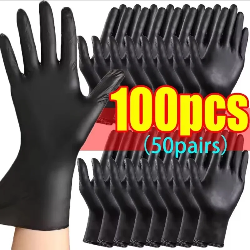 Premium Black Nitrile Disposable Gloves for Multi-Purpose Use – Durable and Reliable for Home, Kitchen, Tattoo, Auto, and Garden Tasks
