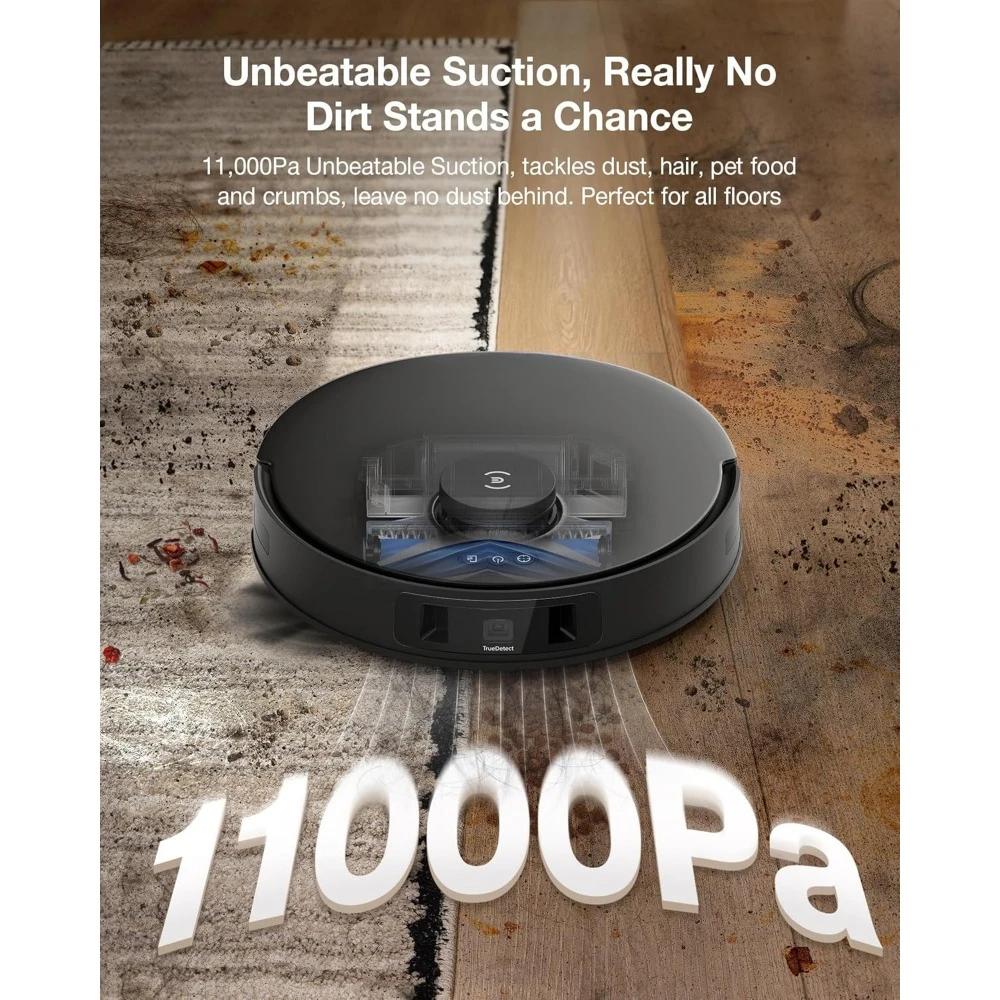 Commercial Washing Robots, Robot Vacuum And Mop, 11000Pa Adaptive Edge Mopping, Mop Wash & Auto-Mop Lifting, Washing Robots