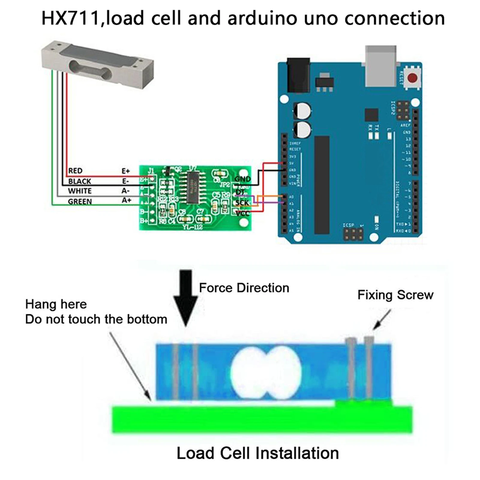 5 stücke Mikro-Wägezellen-Gewichts sensor elektronische Waage Aluminium legierung Wiege drucksensor 1kg 2kg 3kg 5kg 10kg 20kg für Aduino – Detail 20