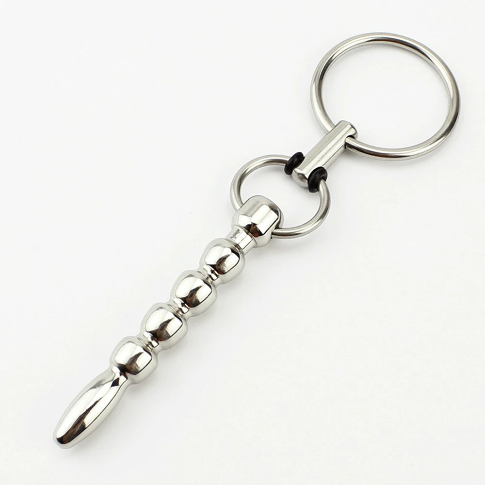Metal Urethral Catheter Sounding Beads Penis Plug Dilator Horse Eye Stick Urethral Plug SM Adult Sex Toys For Men Masturbators