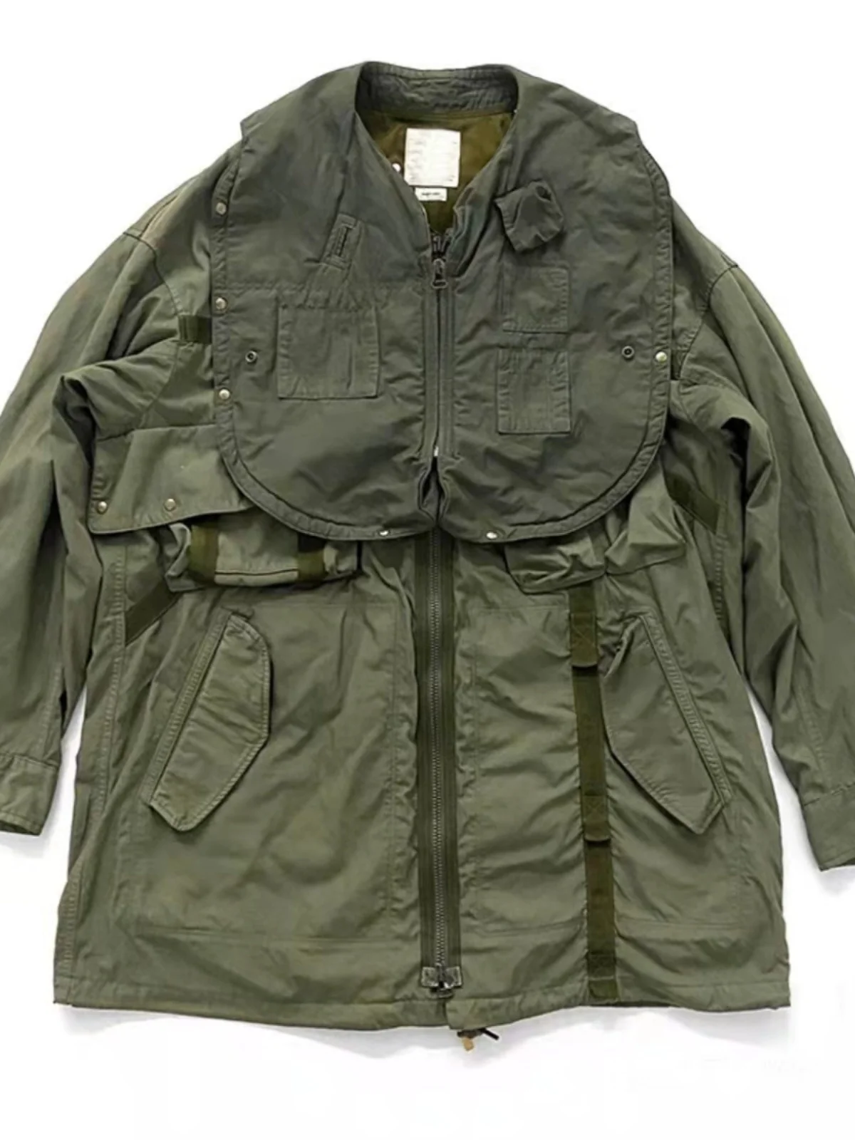 VISVIM 0021 20AW PARATROOPER COAT Washed mud-dyed