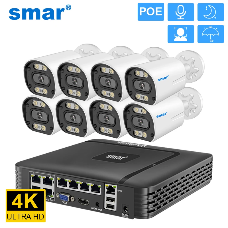 Sistema Di Telecamere Di Sicurezza Wireless Per Esterni Con Visione Notturna A 90 Piedi E Audio Bidirezionale – WiFi NVR 5MP, 130°, Doppia Antenna, App HonestView Gratuita - 2