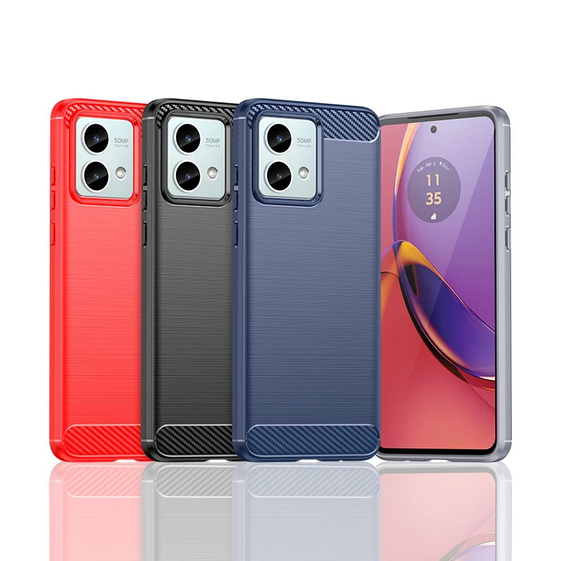 Per Motorola Moto G84 Custodia Morbida In Silicone In Fibra Di Carbonio Custodia Protettiva Per Telefono Custodia Moto G84 G54 Per Motorola G84 Cover