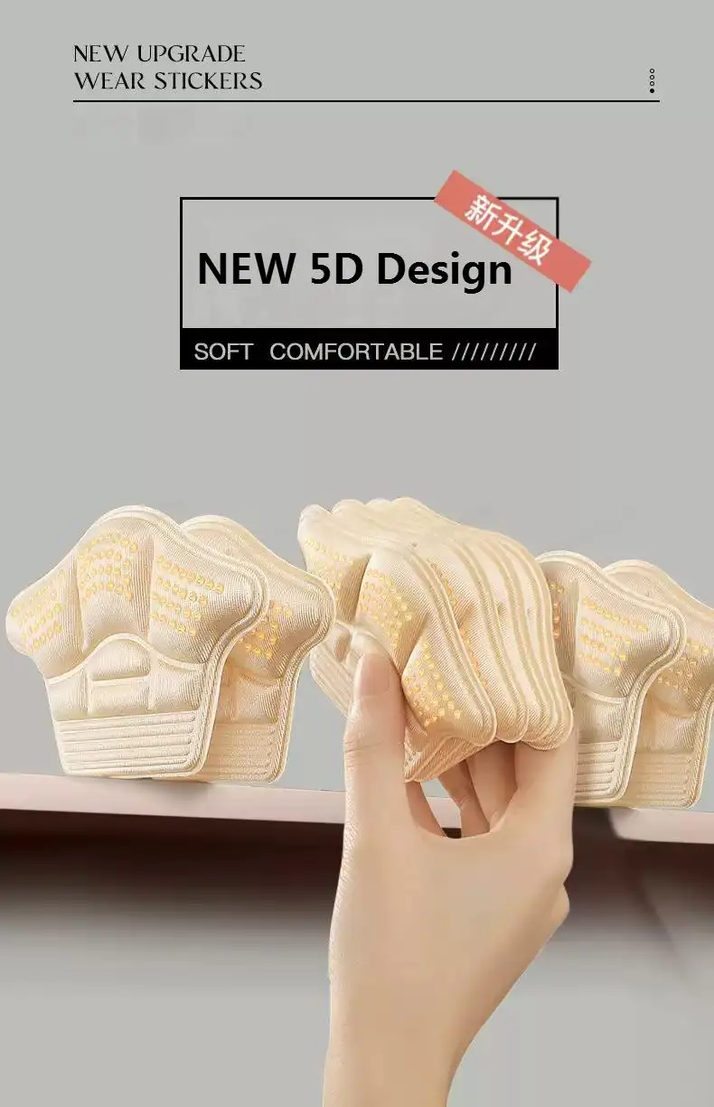 1 Pair Heel Stickers Heel Protectors Sneaker Shrink Size Insoles Anti-wear Feet Shoe Pads Adjust Size High Heel Cushion Inserts