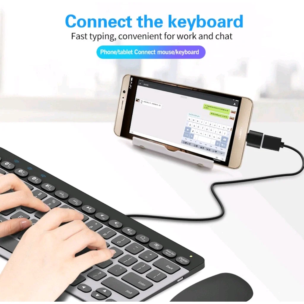 OTG Adapter Universal USB Type C Mini Converter For Android Phones Tablet Type-C Micro-USB to USB2.0 Connector