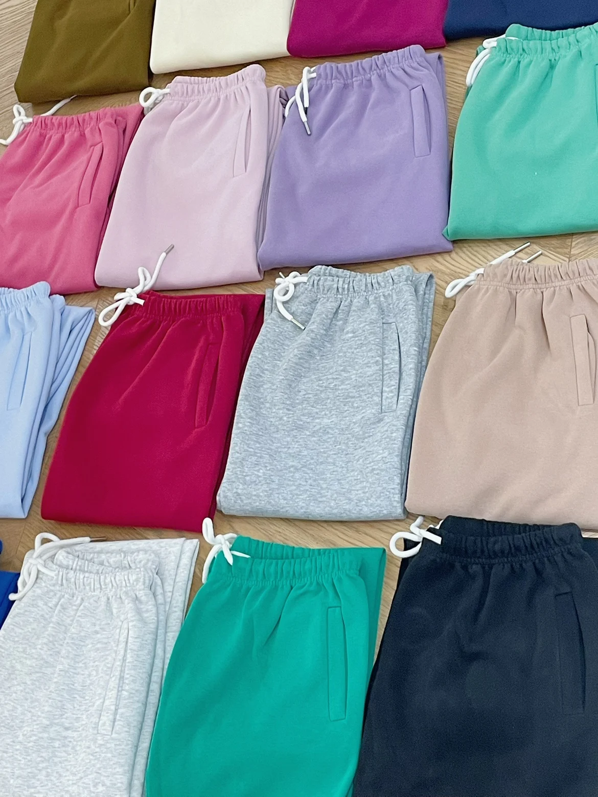 2026 Pure Cotton Ultra Comfortable Lazy Versatile Multi-color Spring Casual Sweatpants Color Chart Jogger Pants