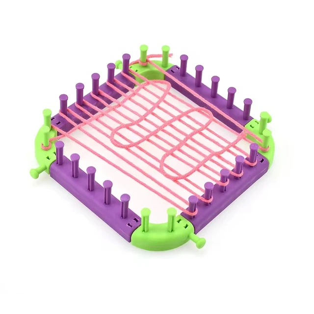 Diy Kézműves Zsinór Szerszám Kötés Szövőszék Műanyag Horgos Tűkészlet Szövő Sál Pulóver Kalap Varrás Kötőgép - Image 2
