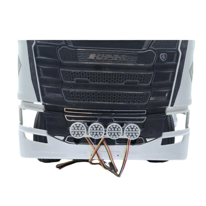 LED Air Intake Light for Tamiya 1/14 RC Truck Scania 770s 56375 56360 Tractor Trailer Front Bumper Lamp Degree LESU DIY Parts 3