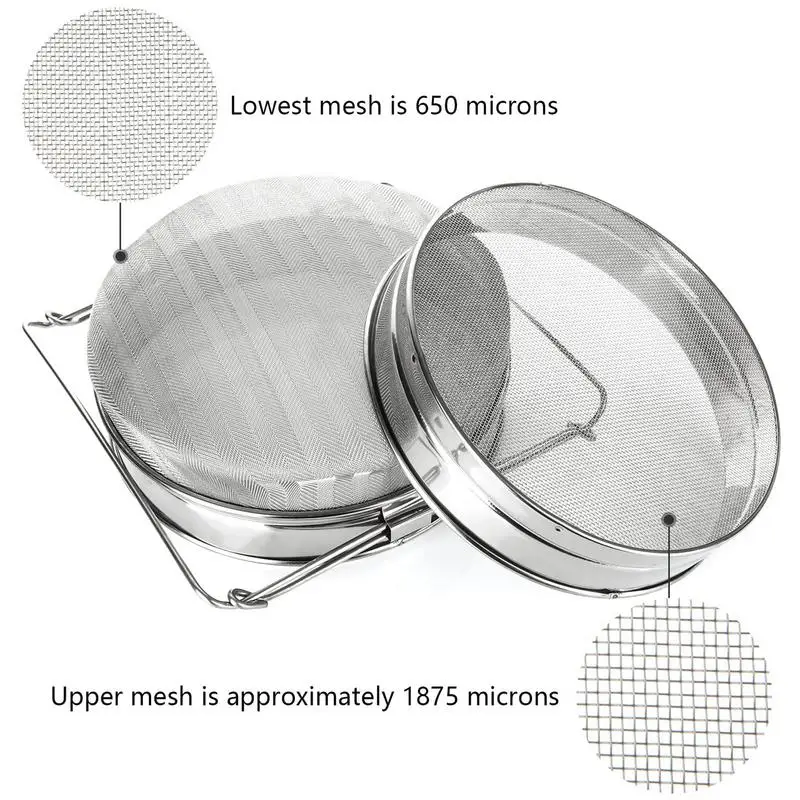 Filtre à Miel, Double Passoire à Miel En Acier Inoxydable Avec Support Stable, équipement D'apiculture, Sauce à Fruits/filtre à Poudre