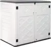 Larger Outdoor Storage Shed Weather Resistance, Horizontal Storage Box Waterproof for Garden, Backyards, 48 Cu.ft Capacity 1