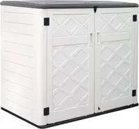 Larger Outdoor Storage Shed Weather Resistance, Horizontal Storage Box Waterproof for Garden, Backyards, 48 Cu.ft Capacity 1