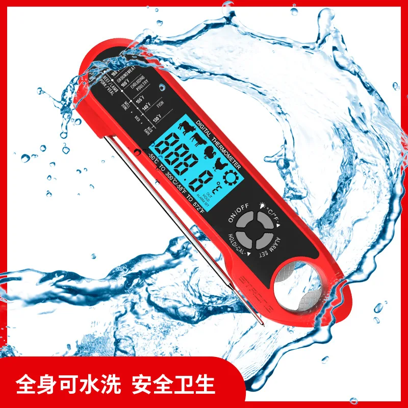 Dual Probe Smart Oven Electronic BBQ Thermometer Folding Waterproof  Household Food Cooking Thermometer - AliExpress