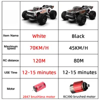 NEW S910PRO 1:16 70KM/H 4WD RC Car With LED Remote Control Cars High Speed Drift Monster Truck for Kids VS Wltoys 144001 Toys 2