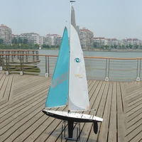 Hurricane Sailing Model RC Boat 2.4G Four-way Remote Control F5-E Class One-meter Sea Model Competition FRP Hull 1