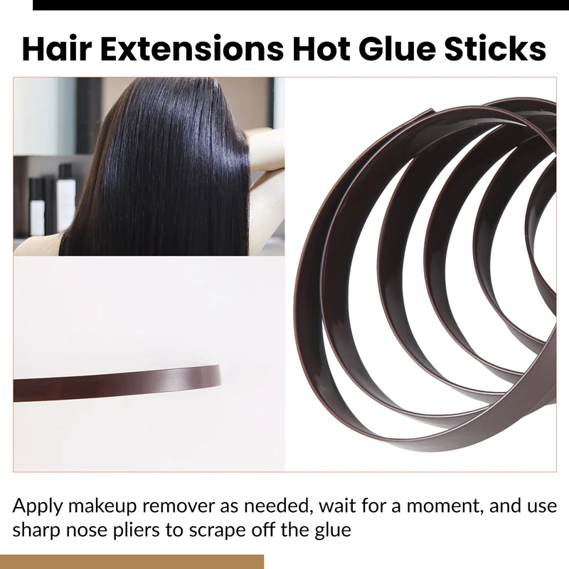 KIKI Hair Extension Hot Glue Stick Italian Glue Keratin Adhesive Flat Head Tip Fusion Human Hair Extension Salon Salon Tool