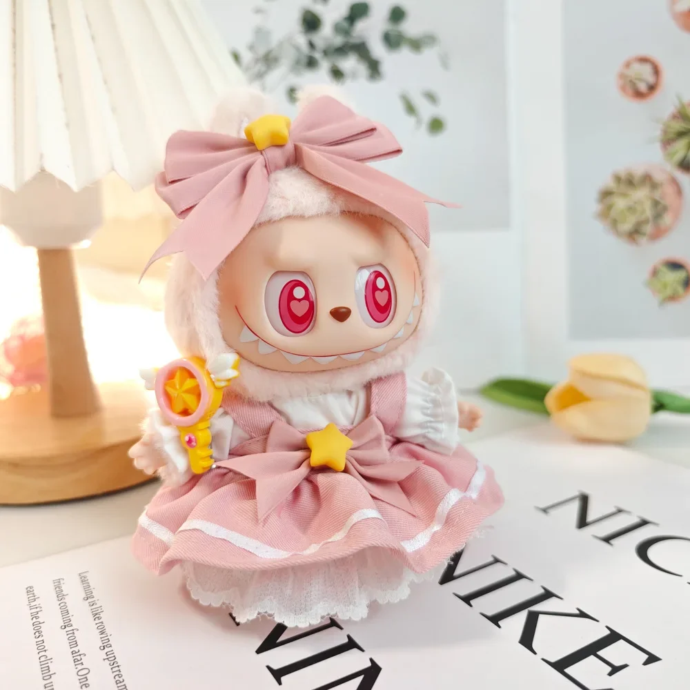 Set Vestiti Per Bambole 15-17 Cm - Gonna Floreale Rosa Con Fascia - Stile Chic Adorabile