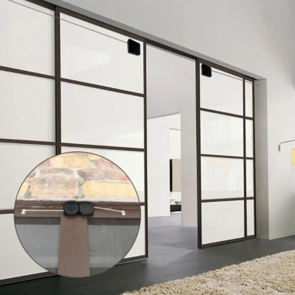 1 piece of simple er door closer, cord automatic door closer, home punch-free automatic lazy man's artifact