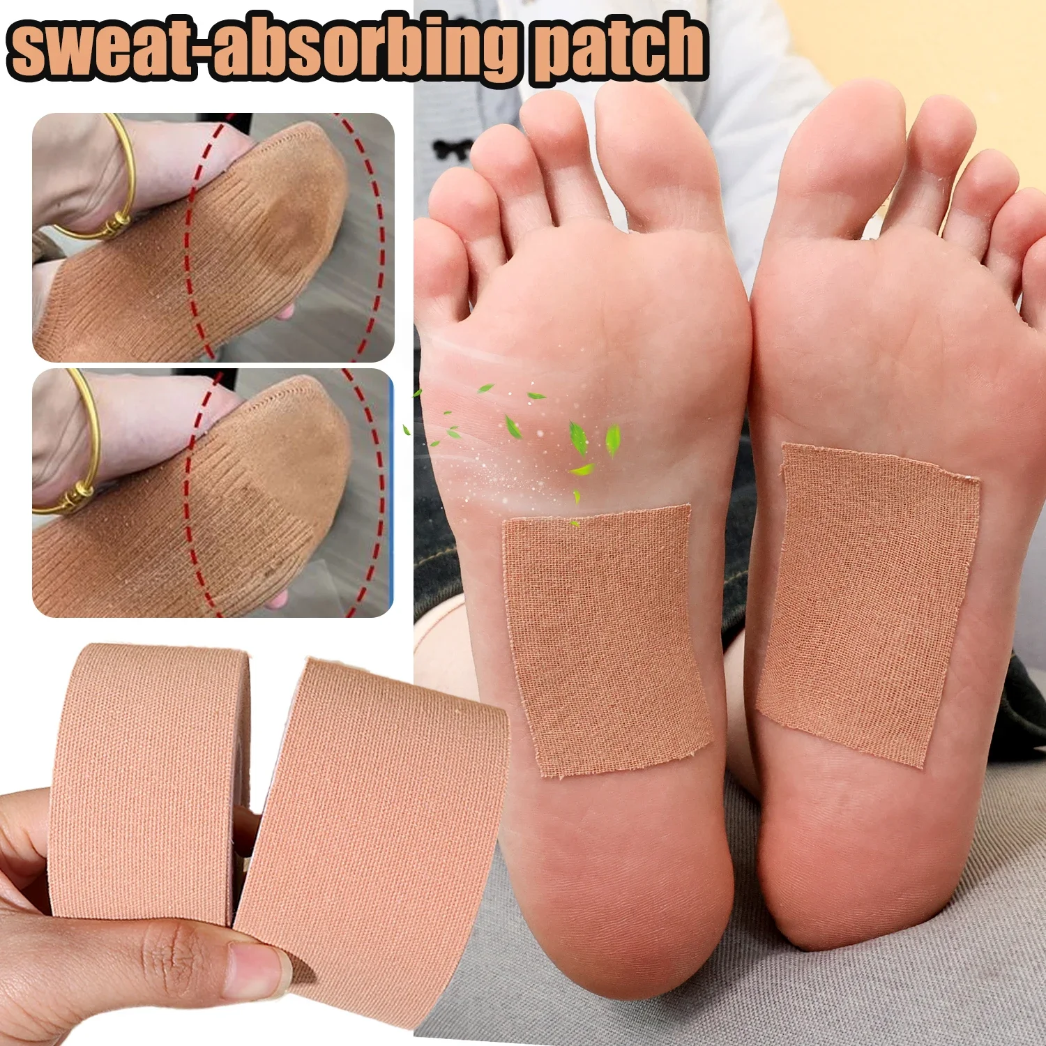 5M Disposable Underarm Armpit Sweat Foot Pads Sweat-absorbing Patch Summer Clothing Care Antiperspirant Pad Anti Sweat Stickers
