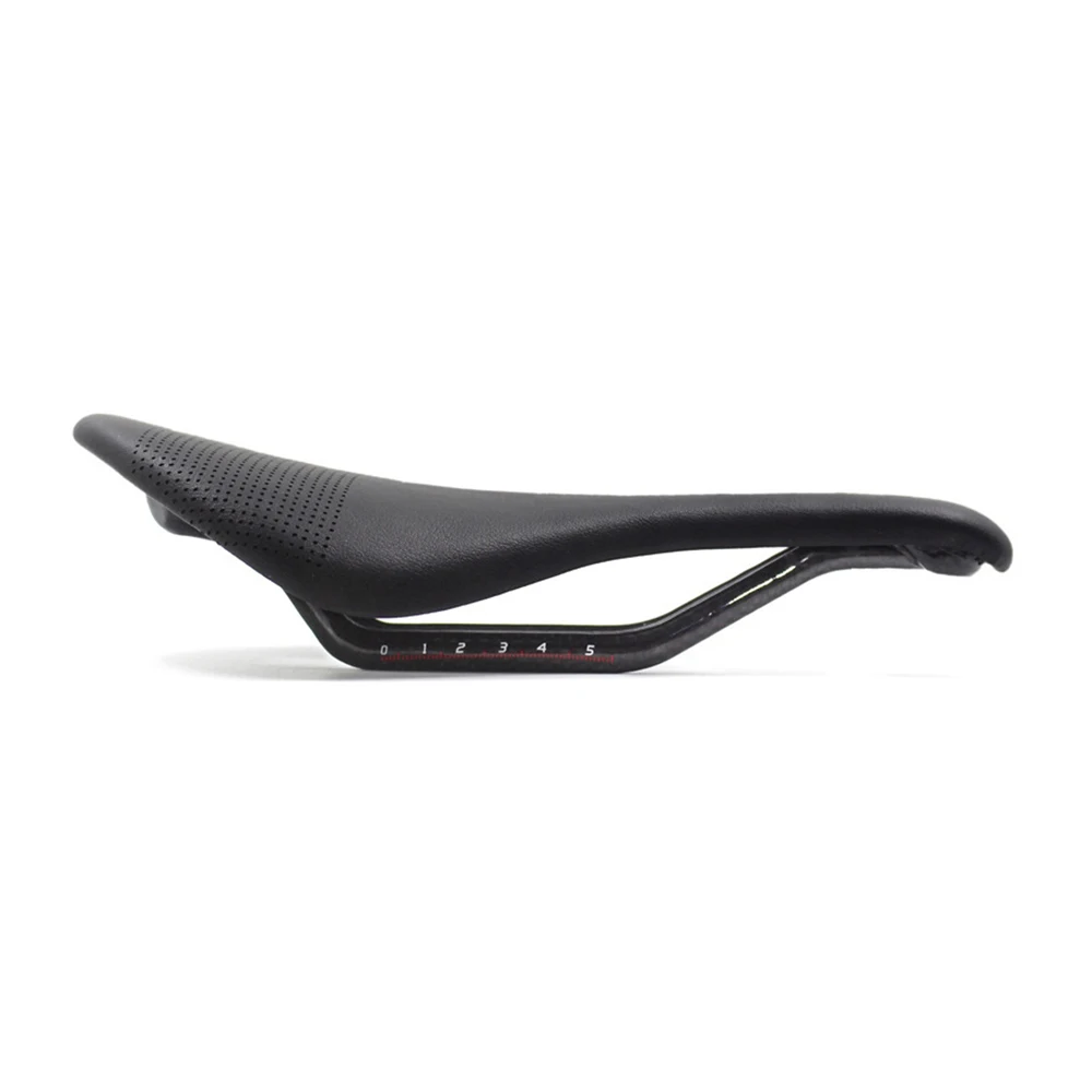 EC90 Carbon Sattel MTB/Rennrad sattel Super Licht Leder Carbon Kissen 7x9mm Racing Fahrrad fahrrad installation 240*143MM – Detail 5