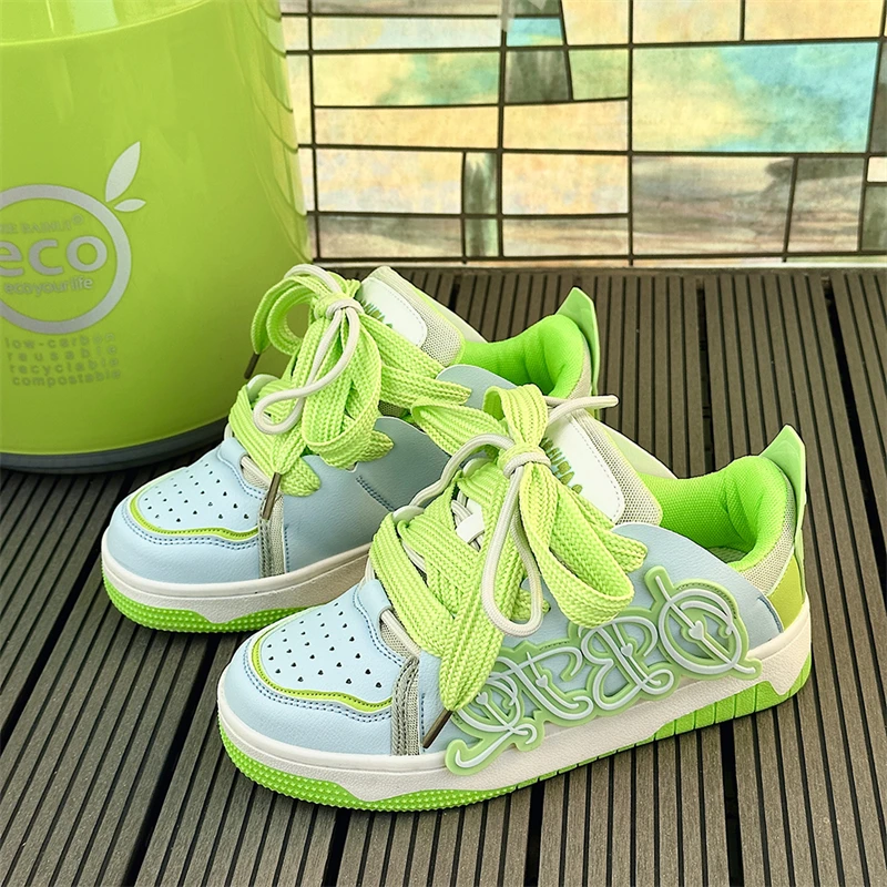 Women's Low Top Platform Sneakers Breathable Lightweight Non-Slip Causal Dress Comfort Walking Shoes for Lady 2