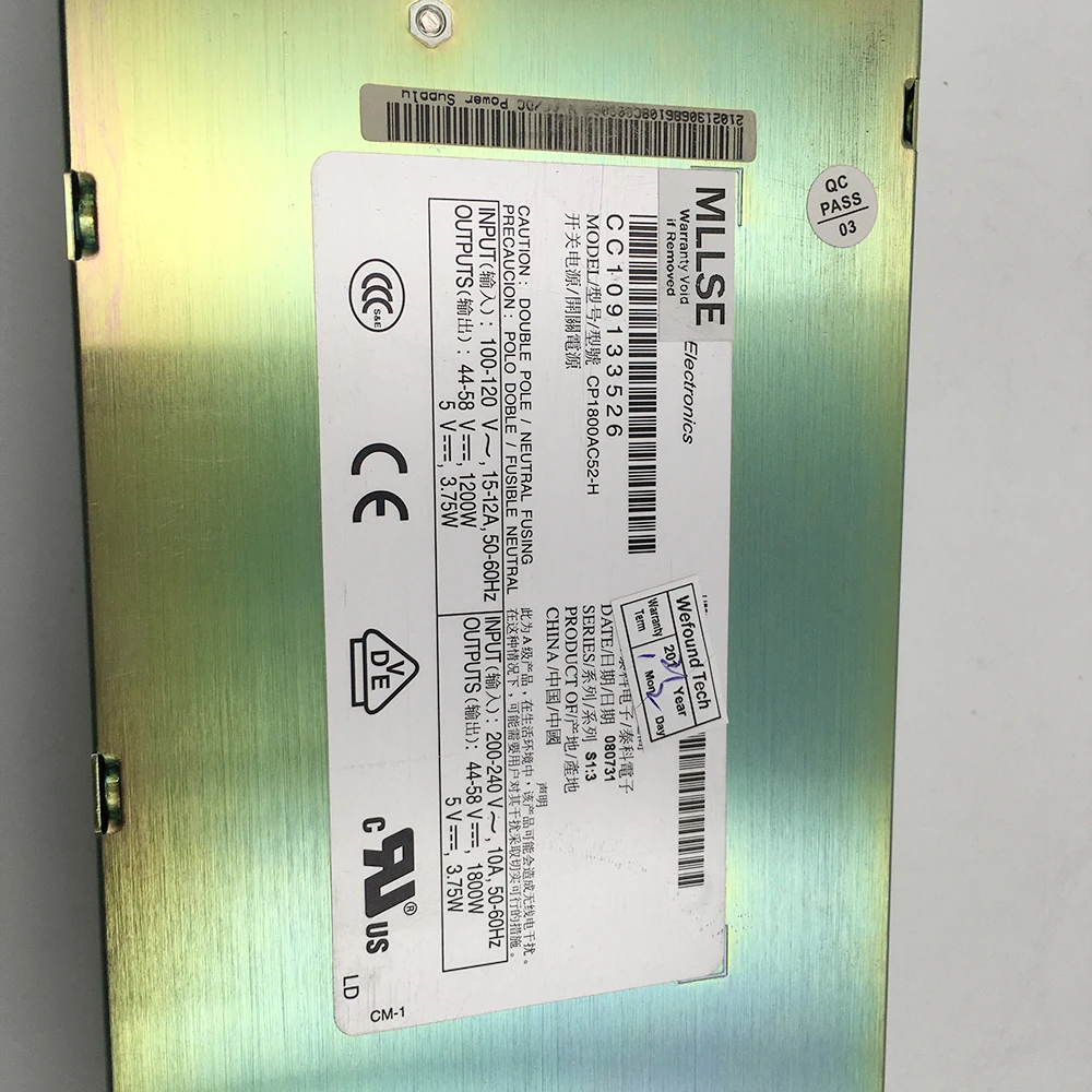 Power Supply For CP1800AC52 CP1800AC52-H 44-58V Communication Power Module MAX 1800W Fully Tested 6 Power Supply For CP1800AC52 CP1800AC52-H 44-58V Communication Power Module MAX 1800W Fully Tested - Image 4