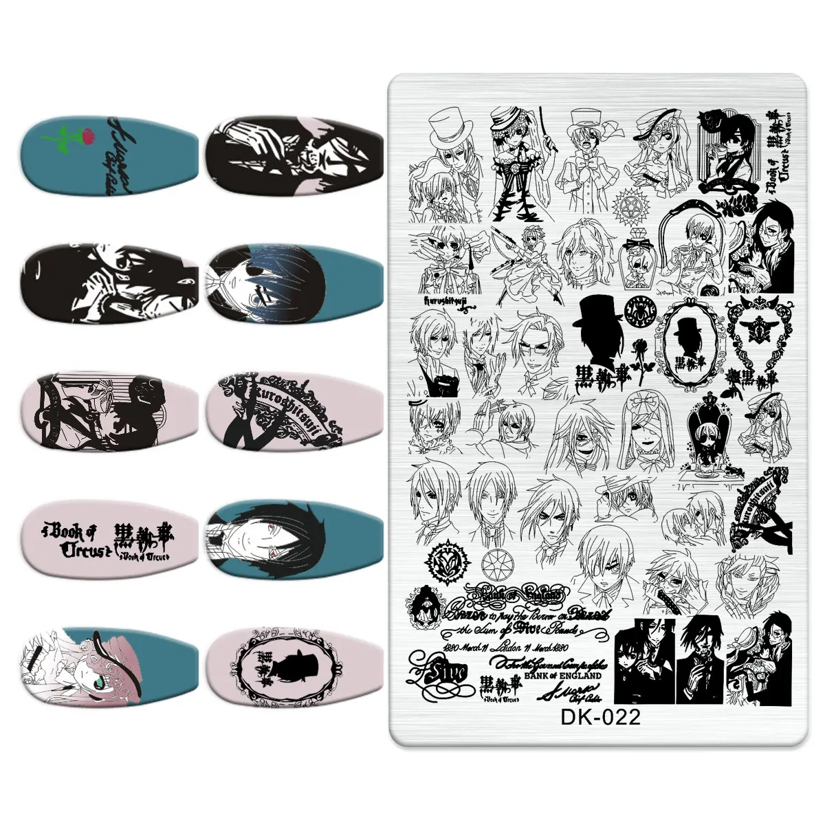 Cute Cartoon Character Stamping Plate Cute Girl dragon phoenix Nail Stamp Plates Small Elf Nail Templates for Nail Art Design 3