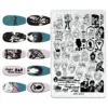 Cute Cartoon Character Stamping Plate Cute Girl dragon phoenix Nail Stamp Plates Small Elf Nail Templates for Nail Art Design 3