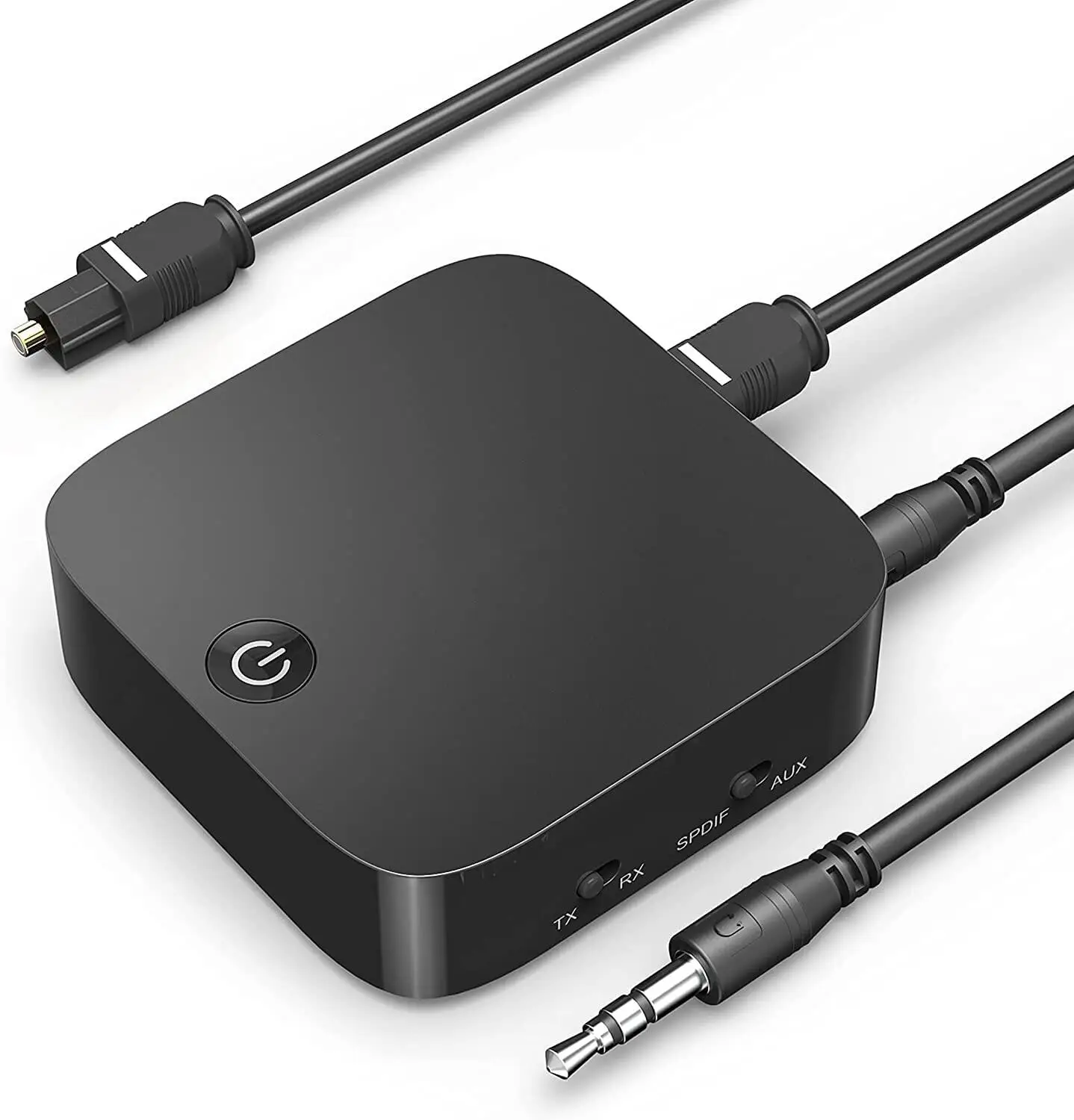 Bluetooth5 Transmitter Receiver, Digital Optical and 3.5mm aptX Low Latency Wireless Audio Adapter For Projector Stereo System