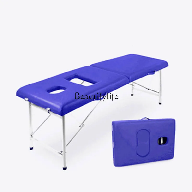 Postpartum Care with Chest Hole Medical Massage Physiotherapy Facial Bed Portable Folding