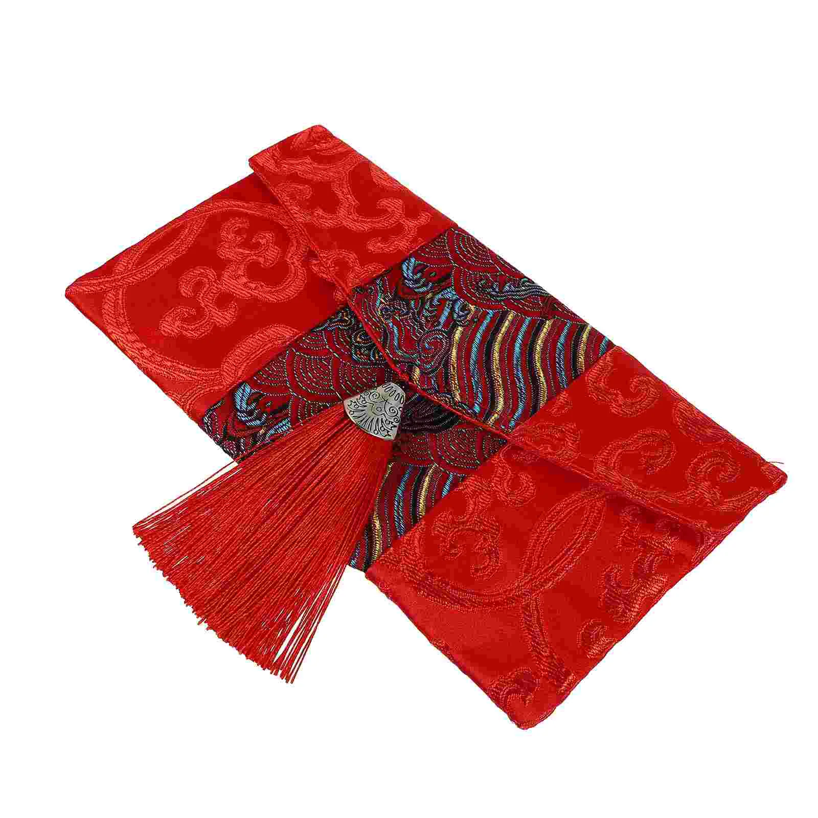 Fabric Red Envelope New Year Ladies Wallet Card Holder Chinese Style Money Pockets Spring Festival Brocade Pouch Miss Purse spring summer fashion ladies high waist 5 button elastic slim fit jeans trendy casual all match pants women