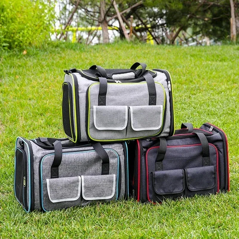 Mochila portátil para gatos, bolsa de viaje plegable y extensible para mascotas, transportador transpirable aprobado por aerolínea para mascotas, accesorios para perros y mascotas 4