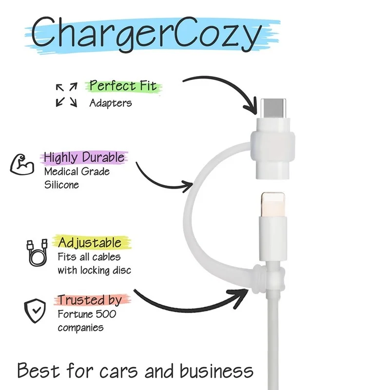 Phone adapter protector Mobile phone Adapter protector/lanyard accessories compatible For Lightning Type c Micro USB Converter Anti-lost Silicone Case