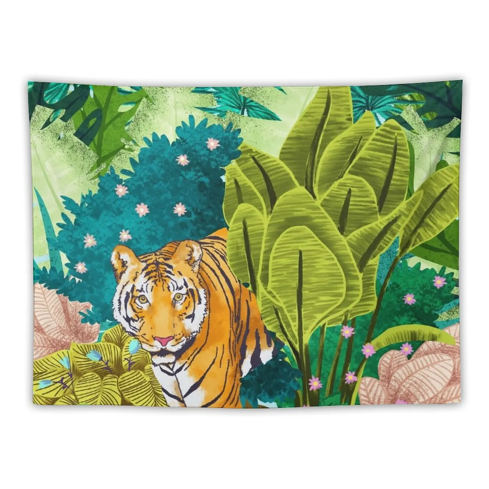 

Jungle Tiger Tapestry Things To The Room On The Wall Bedroom Decorations Decoration Wall Tapestry