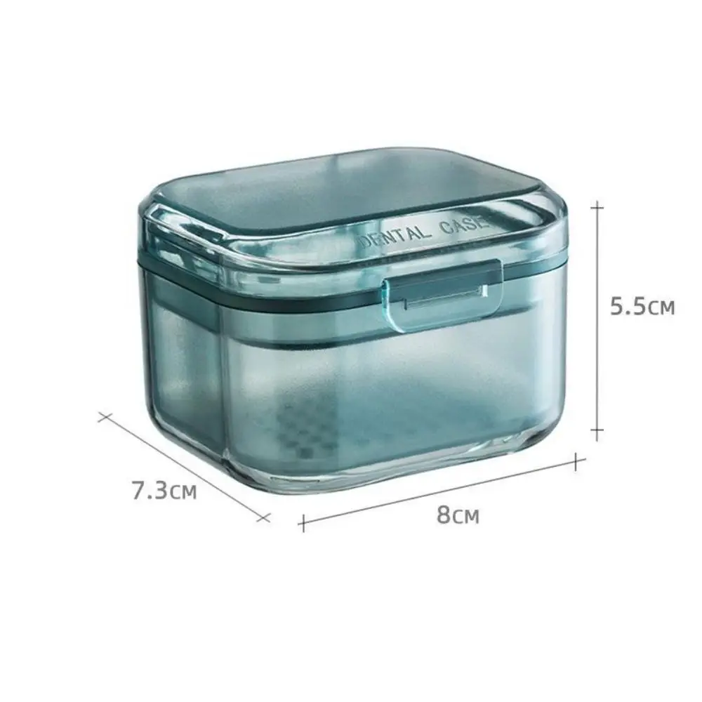 2023 New Three Layer Dental Cover Box Invisible Orthodontic Retainer Orthodontic Storage Box Drainage Layered Portable