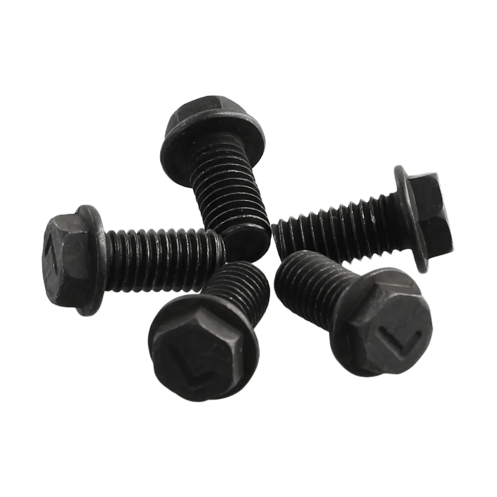 Best Hot Sale Practical 5pcs Bolt Flange For Cutting Machine Accessories Black Carbon Steel High Quality Useful