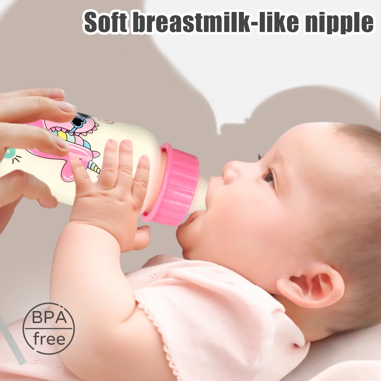 زجاجة أطفال حديثي الولادة سعة 250 مل، زجاجة PP كرت...