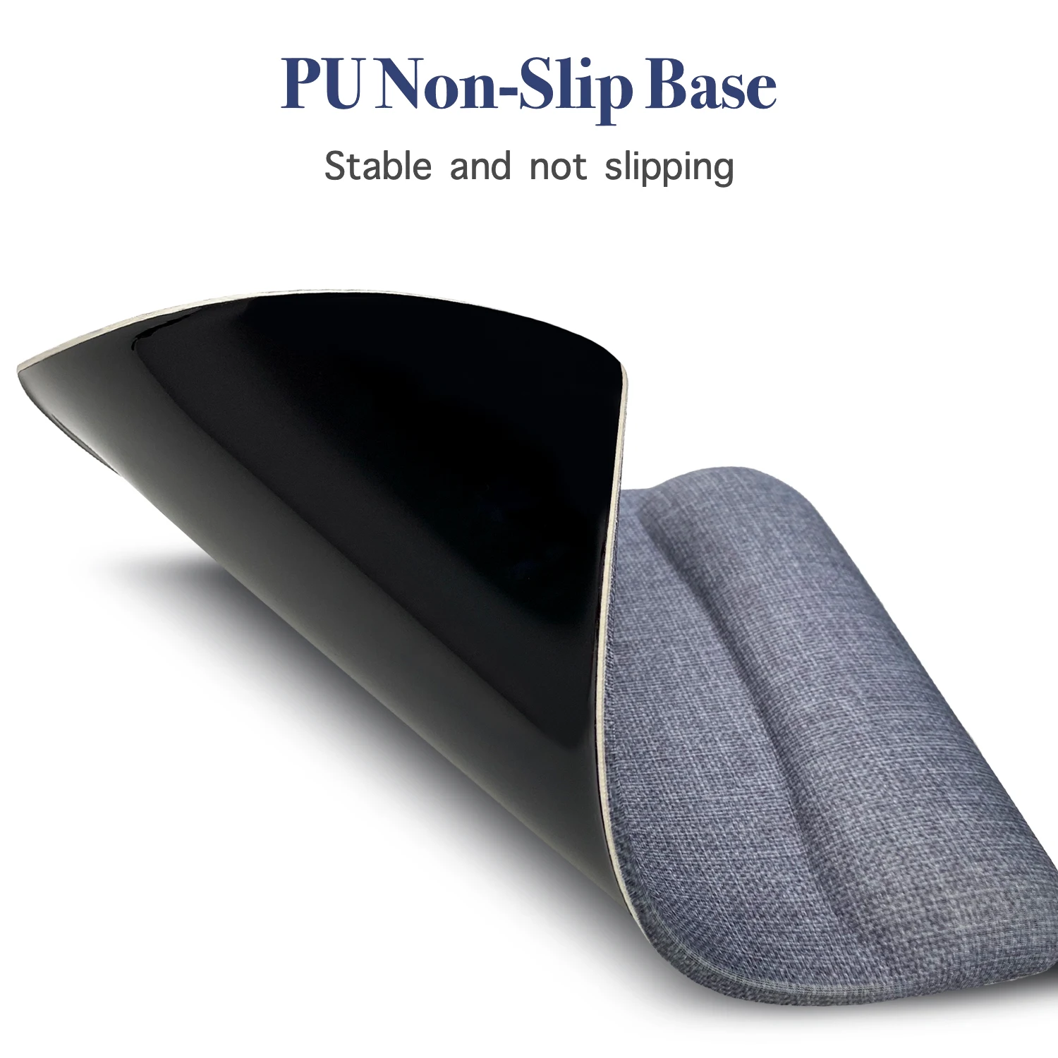 EXCO Ergonomic Mouse Pad with Silicone Wrist Support Rest Comfortable Computer Mousepad Non-Slip PU Base for Home Office Laptop mouse pad