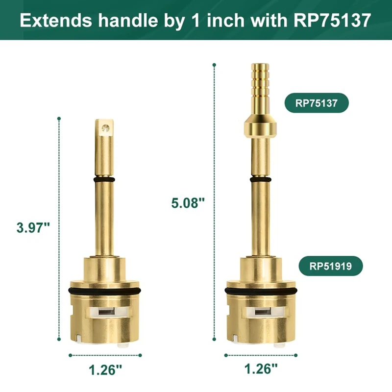 B62B-RP51919 6-Setting Diverter Cartridge With Extension Kit For Delta Faucet Valve Body R11000 And R22000