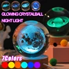 Unique 3D Crystal Ball Lamp with Galaxy and Planetary Projections USB Night Light for Cozy Atmosphere plasma ball 1