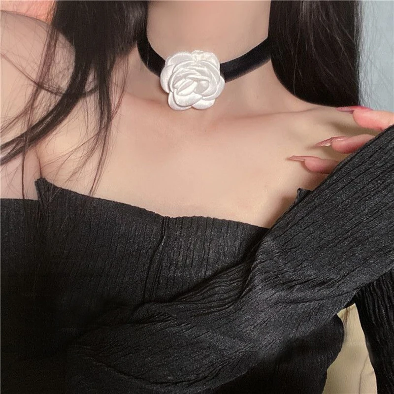 Fashion Lace Necklace Chokers For Women Lace Neckband Collar Flower Rose  Summer Winter Choker Club Party Sexy Jewelry - AliExpress