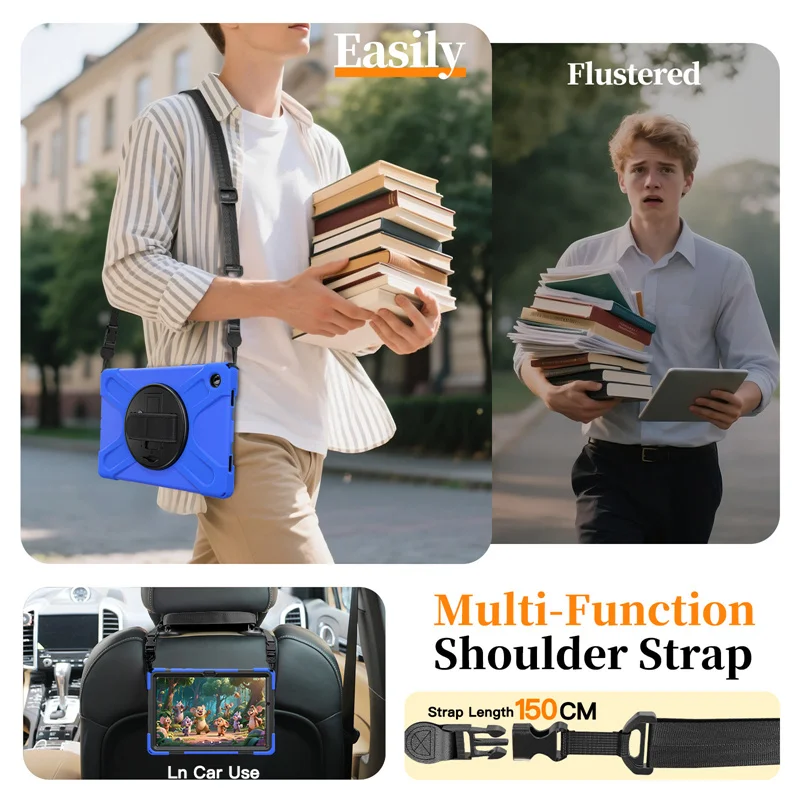Durable Tablet Case with Shoulder Strap