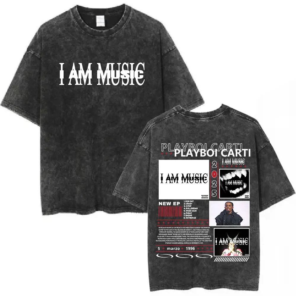 playboicarti tシャツ iammusic Mサイズ I AM MUSIC - Playboi Carti Oversized Black T-Shirt – Off The