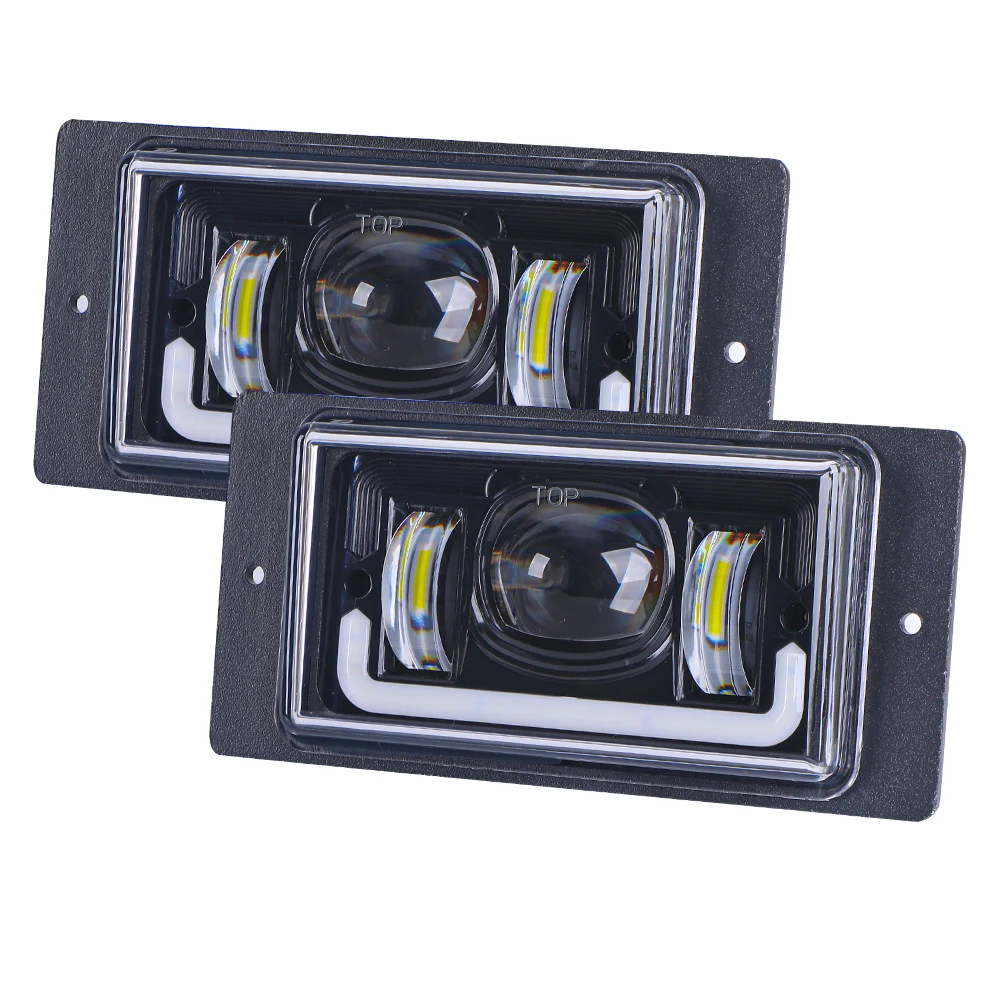 

Pair Led fog Passing Light For Lada 2110 -2117 Cars Front Fog Lamp For Vaz 2114 van ChevroletWaterproof 12V 6000K Led Fog Light