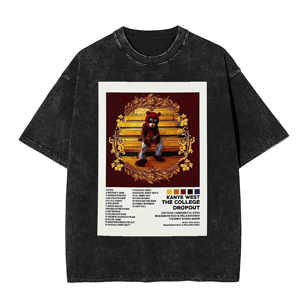 

Футболка мужская с рисунком альбомов в минималистичном стиле, Vol.04